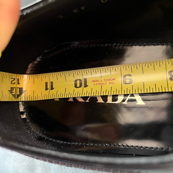 Prada Brushed Leather Oxford Shoes - Black - Picture 12 of 12